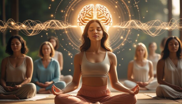 Frau in Meditation für mentale Unterstützung beim Kinderwunsch durch RTT Unterbewusstsein Umprogrammierung